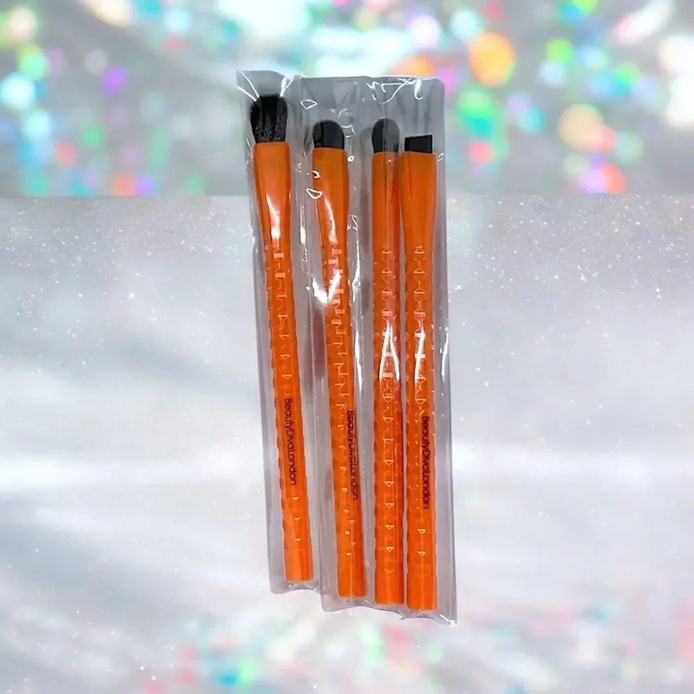 Beauty Diva London Diva Eye Brush Set Of 4 MSRP $48 New In Box